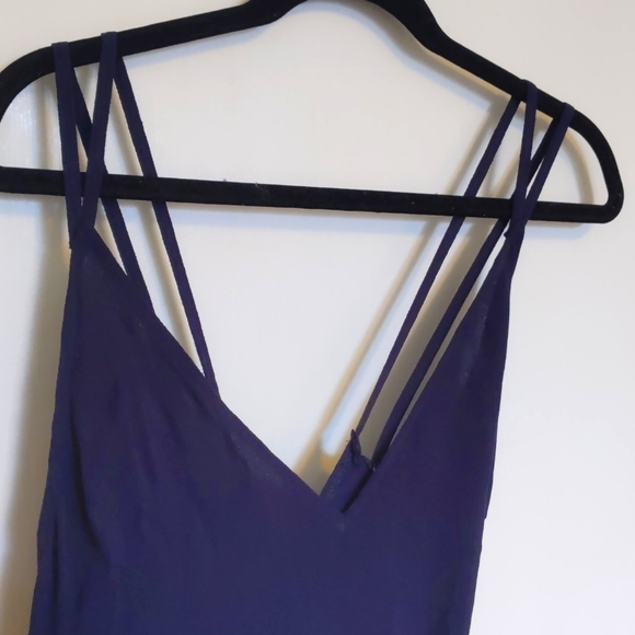 Reformation Long Dress Size S Navy - Picture 3 of 6